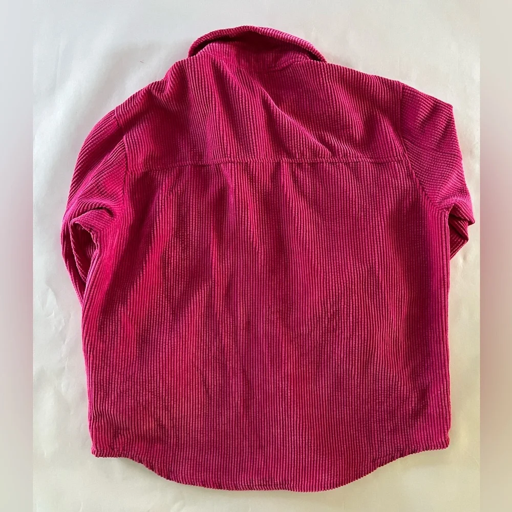 Women's Pink Corduroy Jacket - Picture 5 of 5